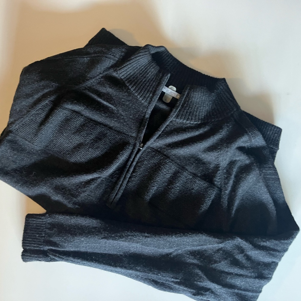 Smartwool Men's Black Zip Up Sweater